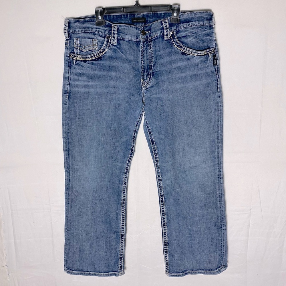 Silver Jeans Light Wash Gordie Relaxed Fit Jeans 40x32